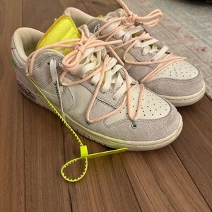 Off-White Athletic Shoes in Gray and Neon Yellow